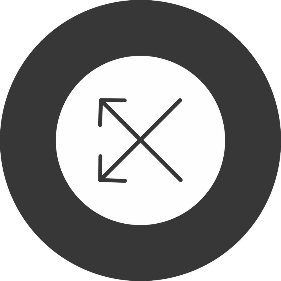 Split Glyph Inverted Icon vector