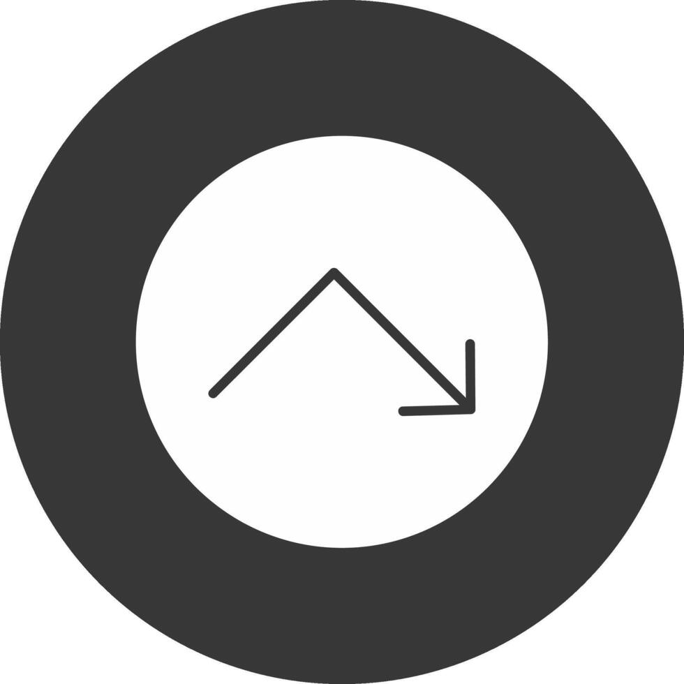 Bounce Glyph Inverted Icon vector