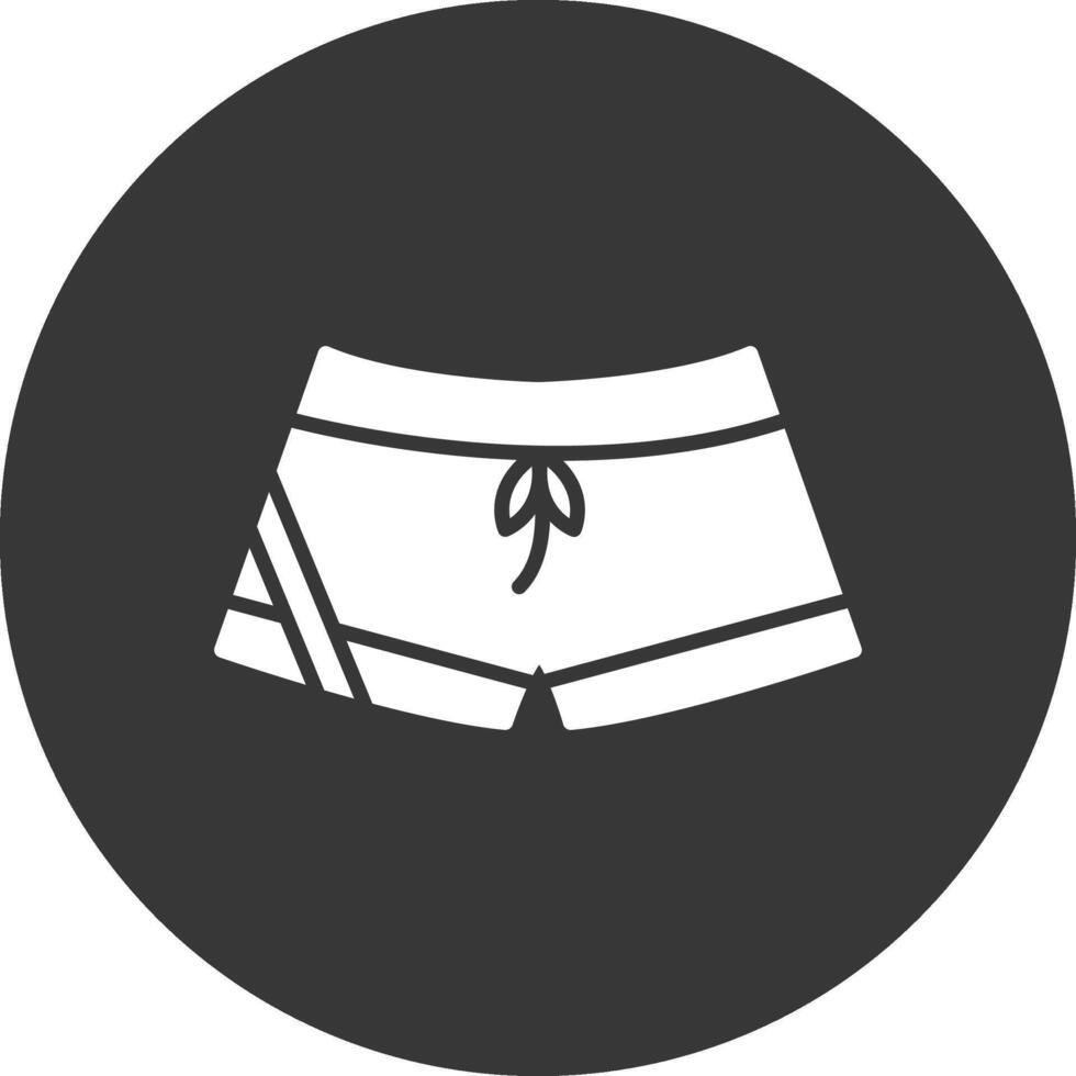 Short Glyph Inverted Icon vector