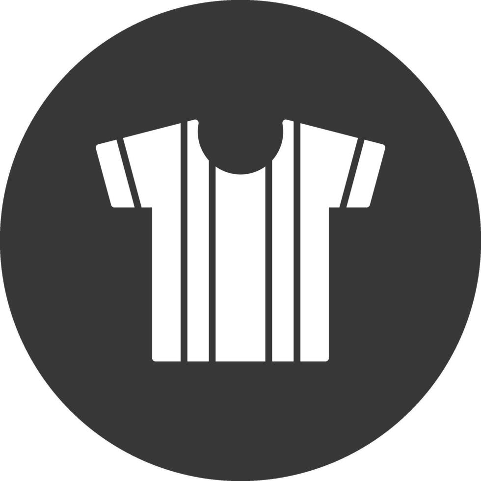 Shirt Glyph Inverted Icon vector