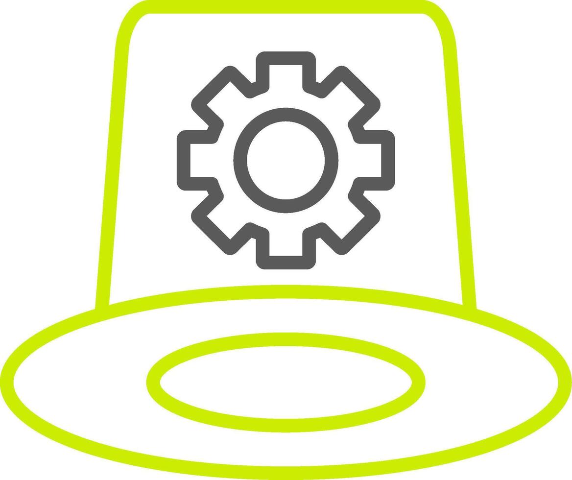 Whitehat Line Two Color Icon vector