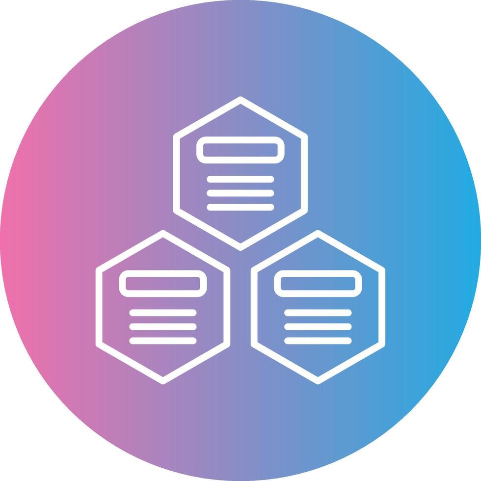 Infographic Elements Line Gradient Circle Icon vector