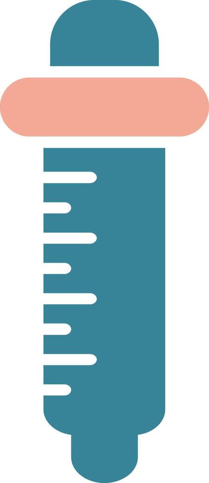 Pipette Glyph Two Color Icon vector