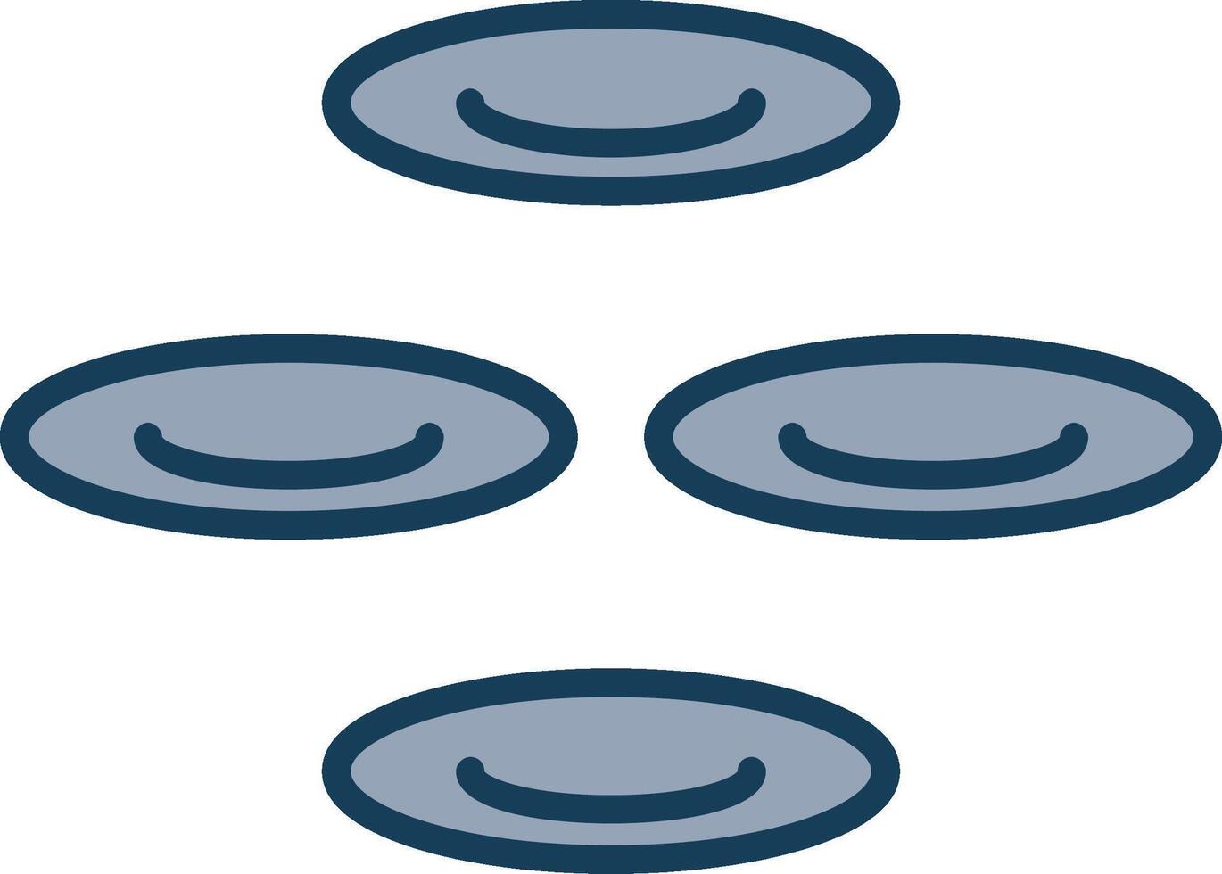 Cell Line Filled Grey Icon vector