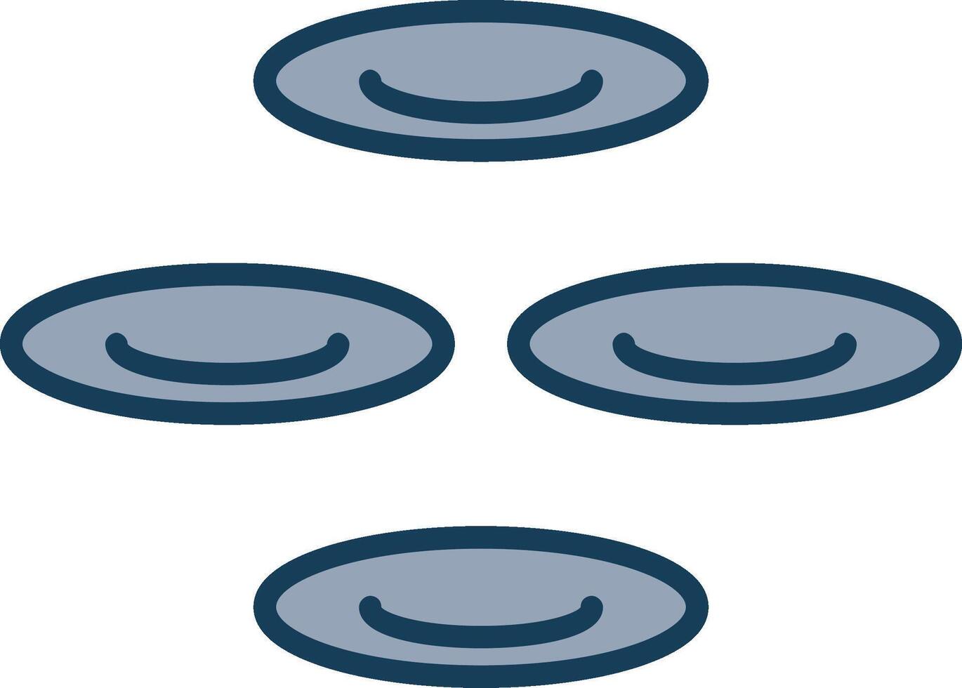 Cell Line Filled Grey Icon vector