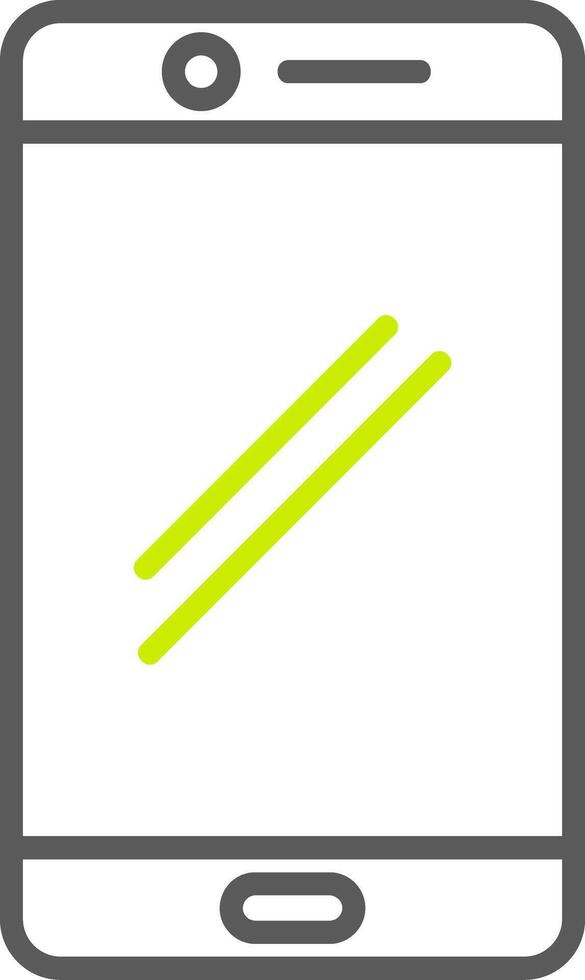 Smart phone Line Two Color Icon vector