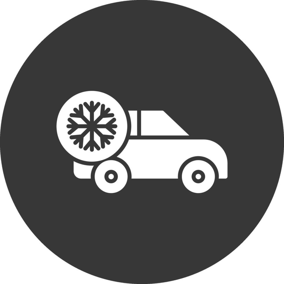 Air Conditioner Glyph Inverted Icon vector