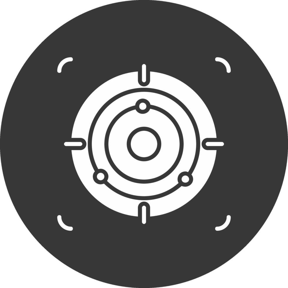 Focus Glyph Inverted Icon vector