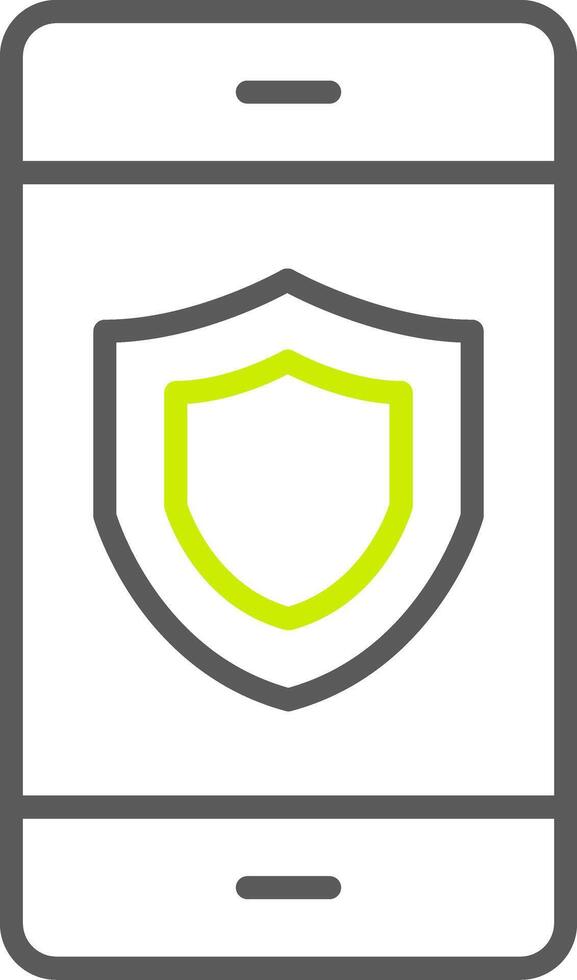 Security Line Two Color Icon vector