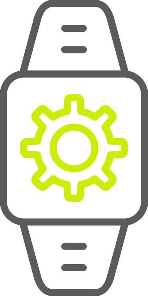 Smartwatch Line Two Color Icon vector