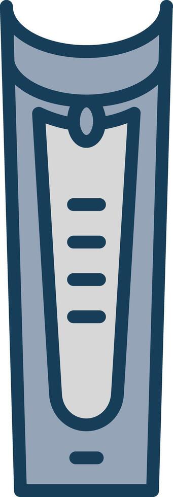 Nail Clipper Line Filled Grey Icon vector