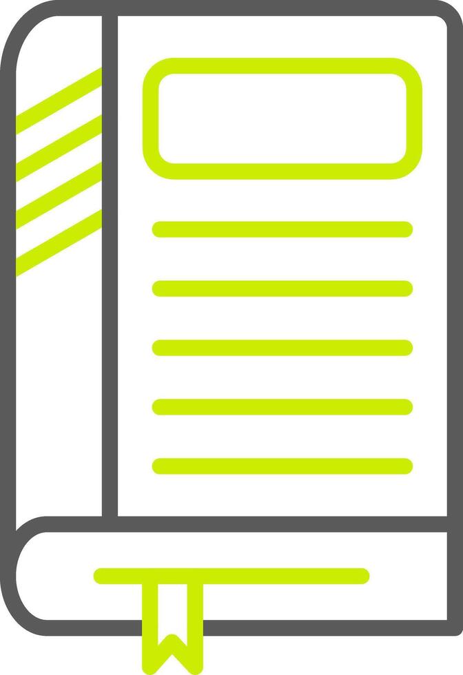 Book Line Two Color Icon vector