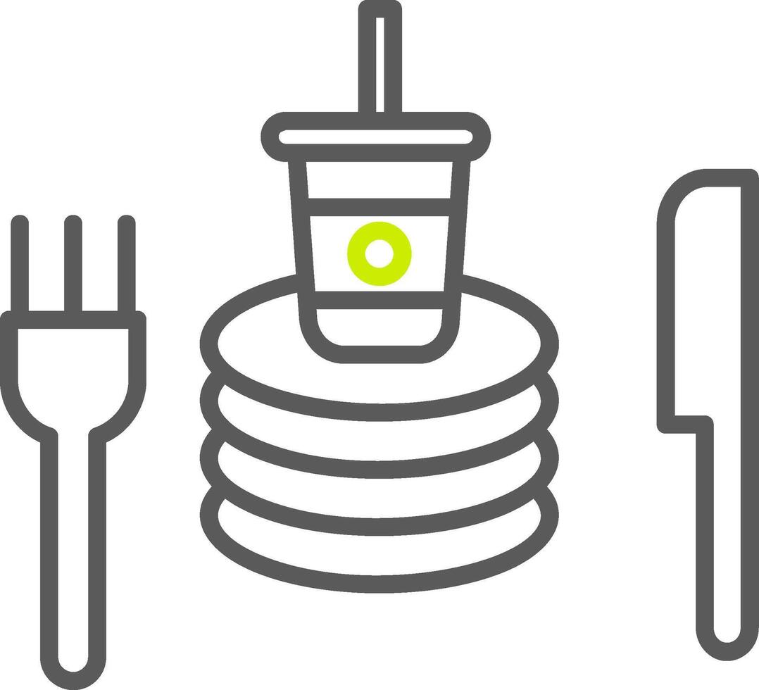 Tableware Line Two Color Icon vector