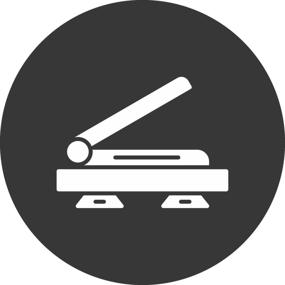 Scanner Glyph Inverted Icon vector