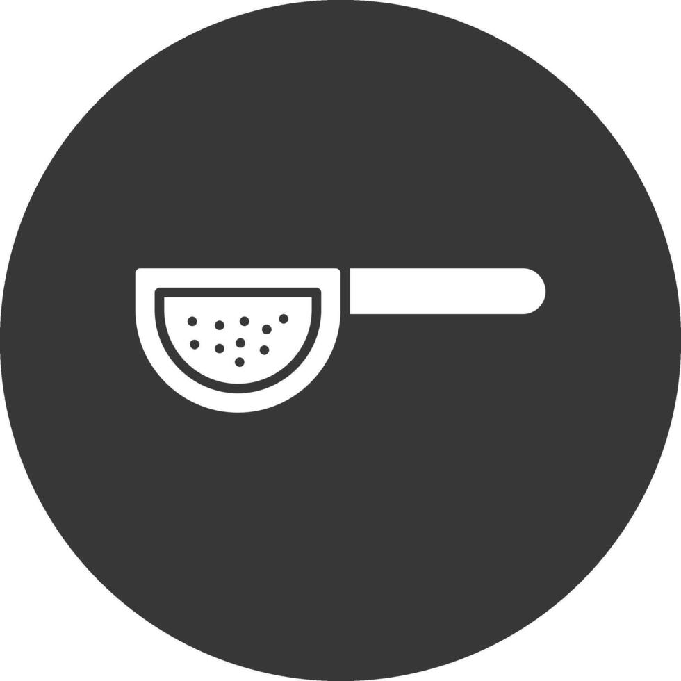 Sieves Glyph Inverted Icon vector
