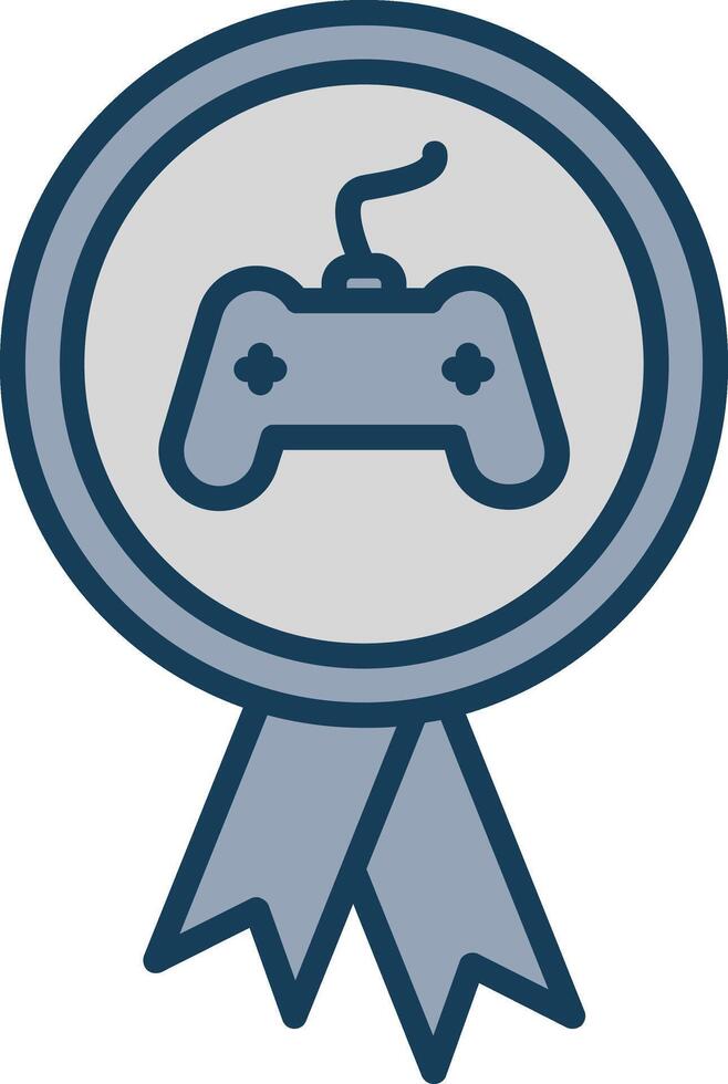 Reward Line Filled Grey Icon vector