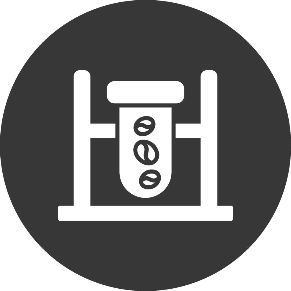Quality Check Glyph Inverted Icon vector