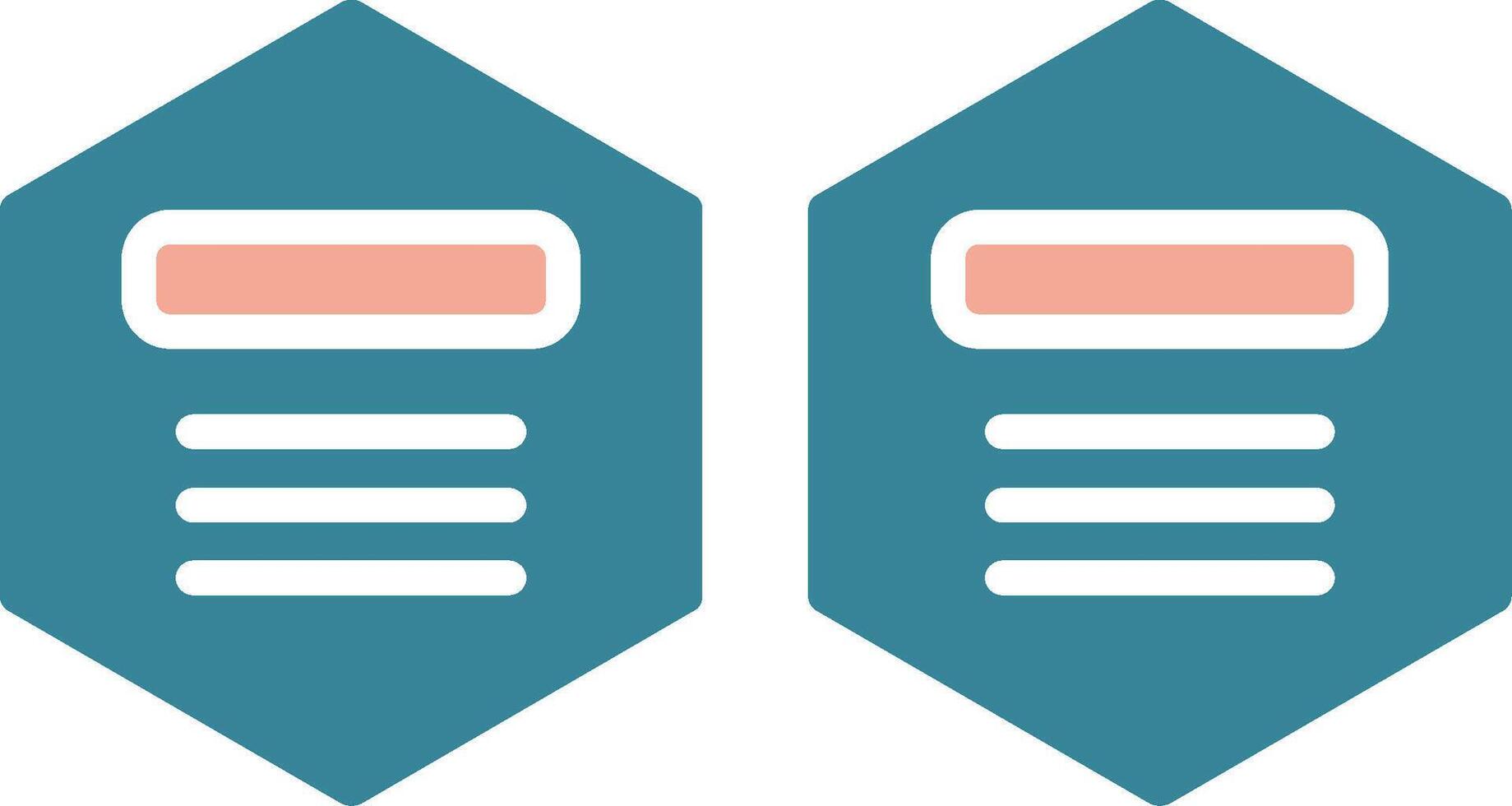 Infographic Elements Glyph Two Color Icon vector