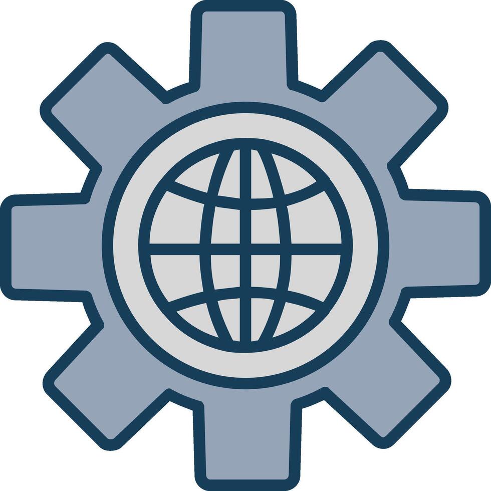 Geology Line Filled Grey Icon vector