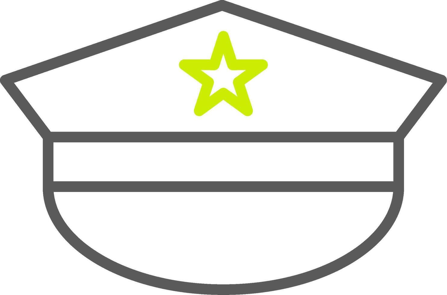 Hat Line Two Color Icon vector