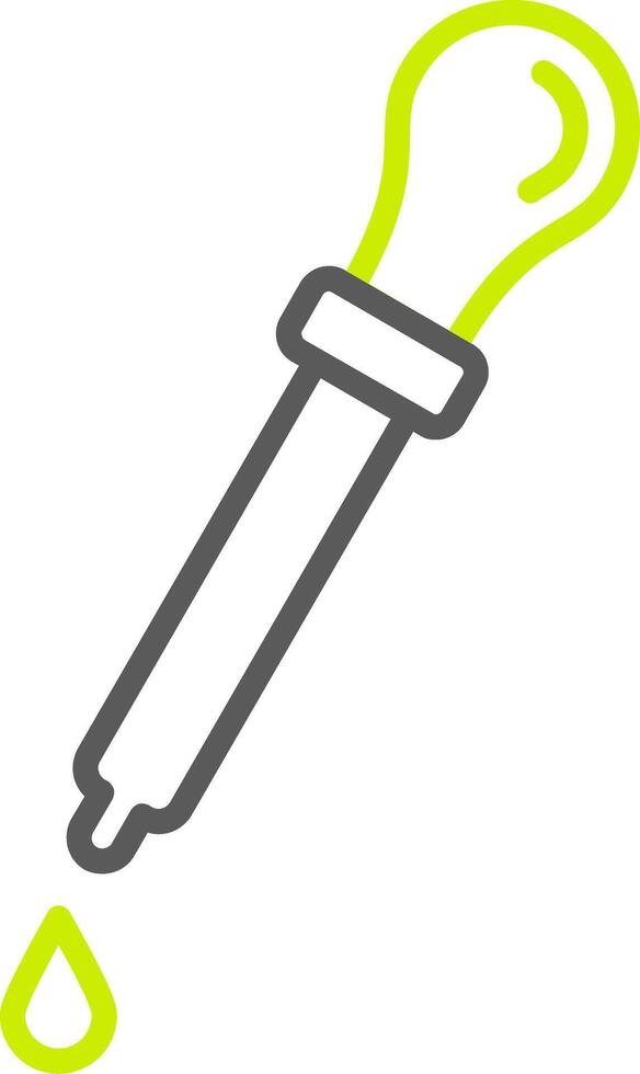 Dropper Line Two Color Icon vector