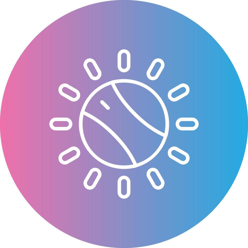 Dial Line Gradient Circle Icon vector