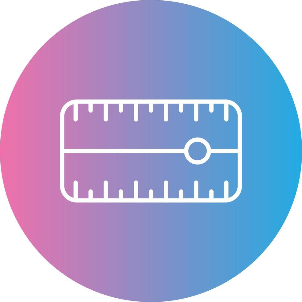 Dial Line Gradient Circle Icon vector