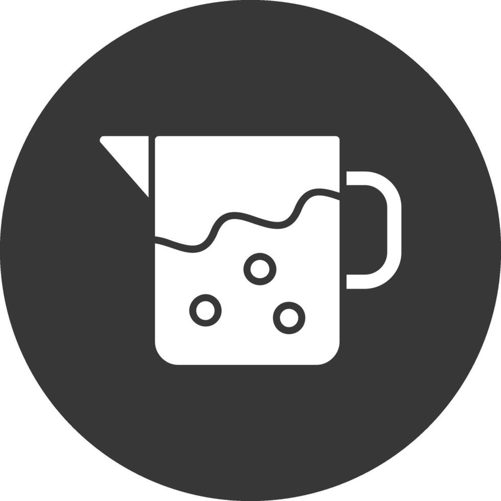 Pitcher Glyph Inverted Icon vector