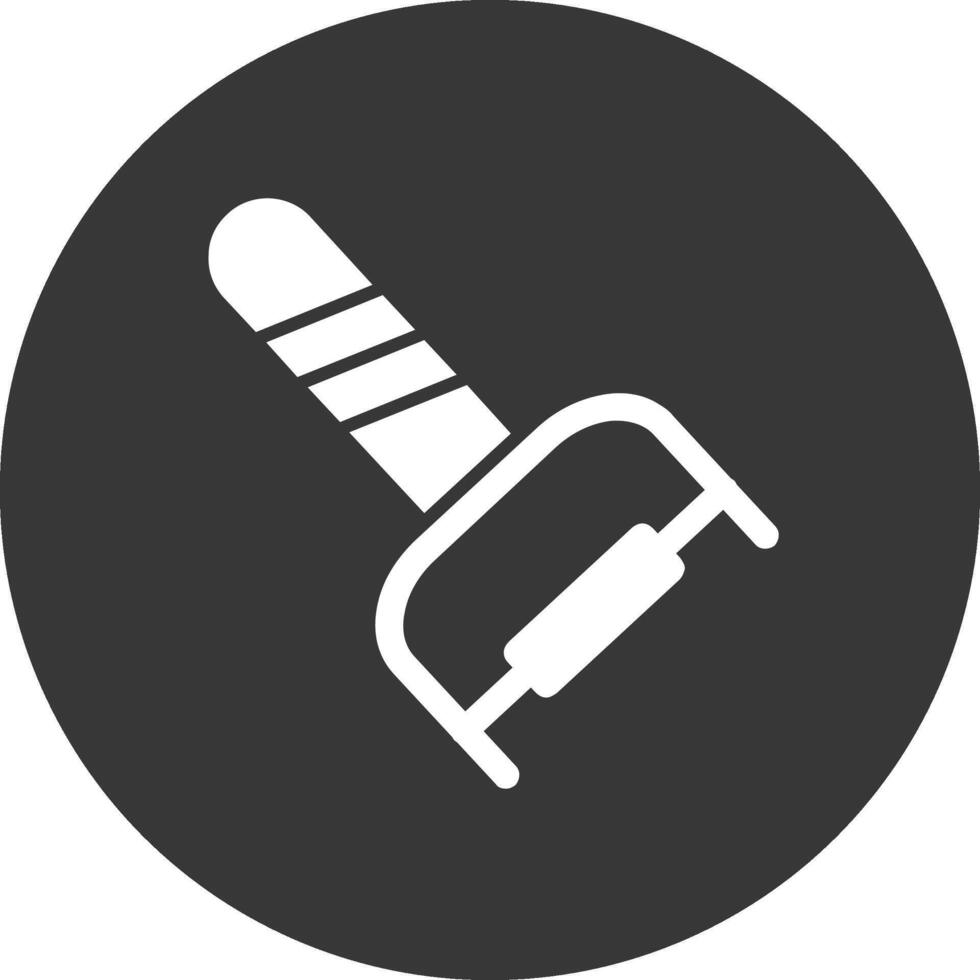 Peeler Glyph Inverted Icon vector