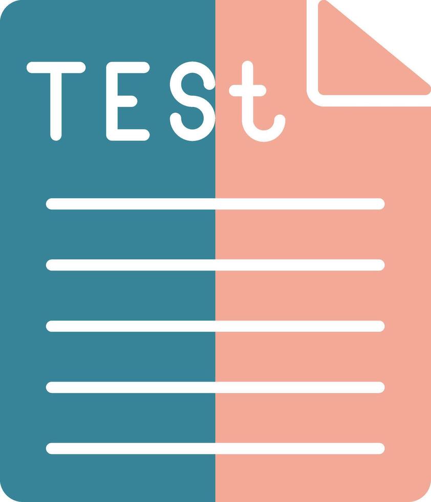 Test Glyph Two Color Icon vector