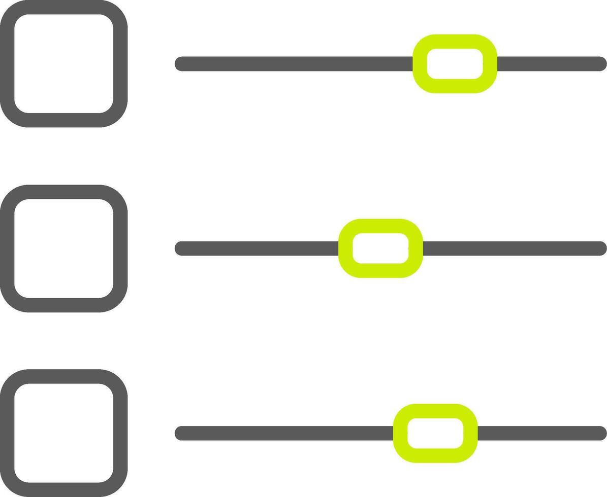 Sliders Line Two Color Icon vector