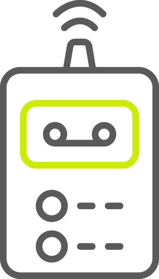 Recorder Line Two Color Icon vector