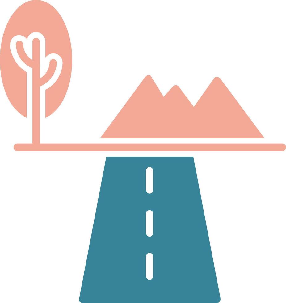 Flora Glyph Two Color Icon vector