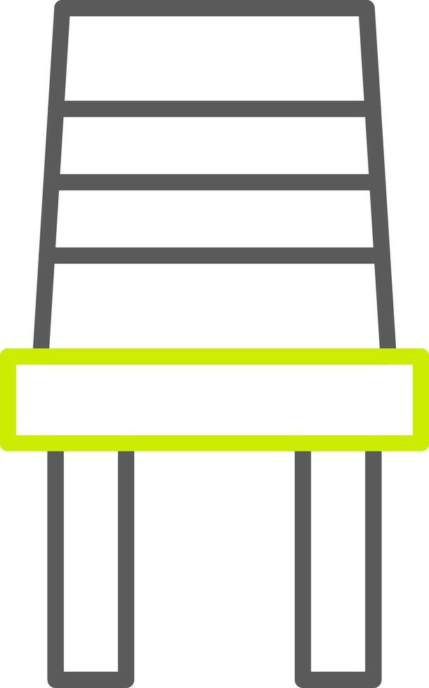 Chair Line Two Color Icon vector