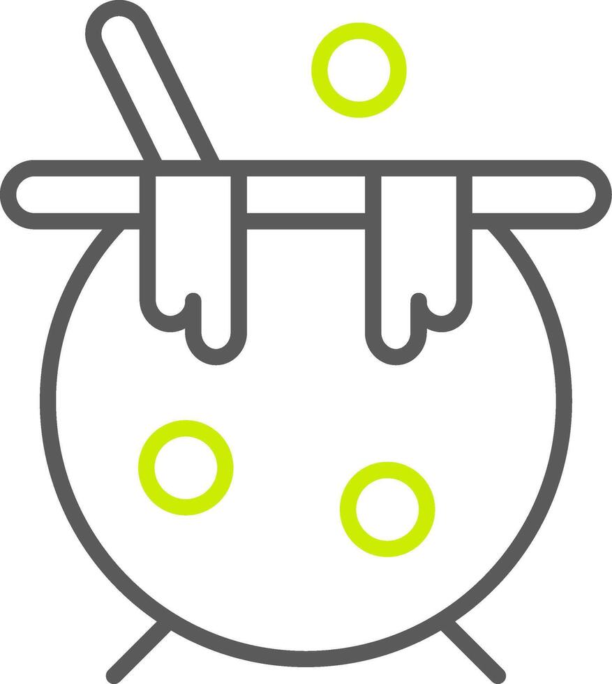 Cauldron Line Two Color Icon vector