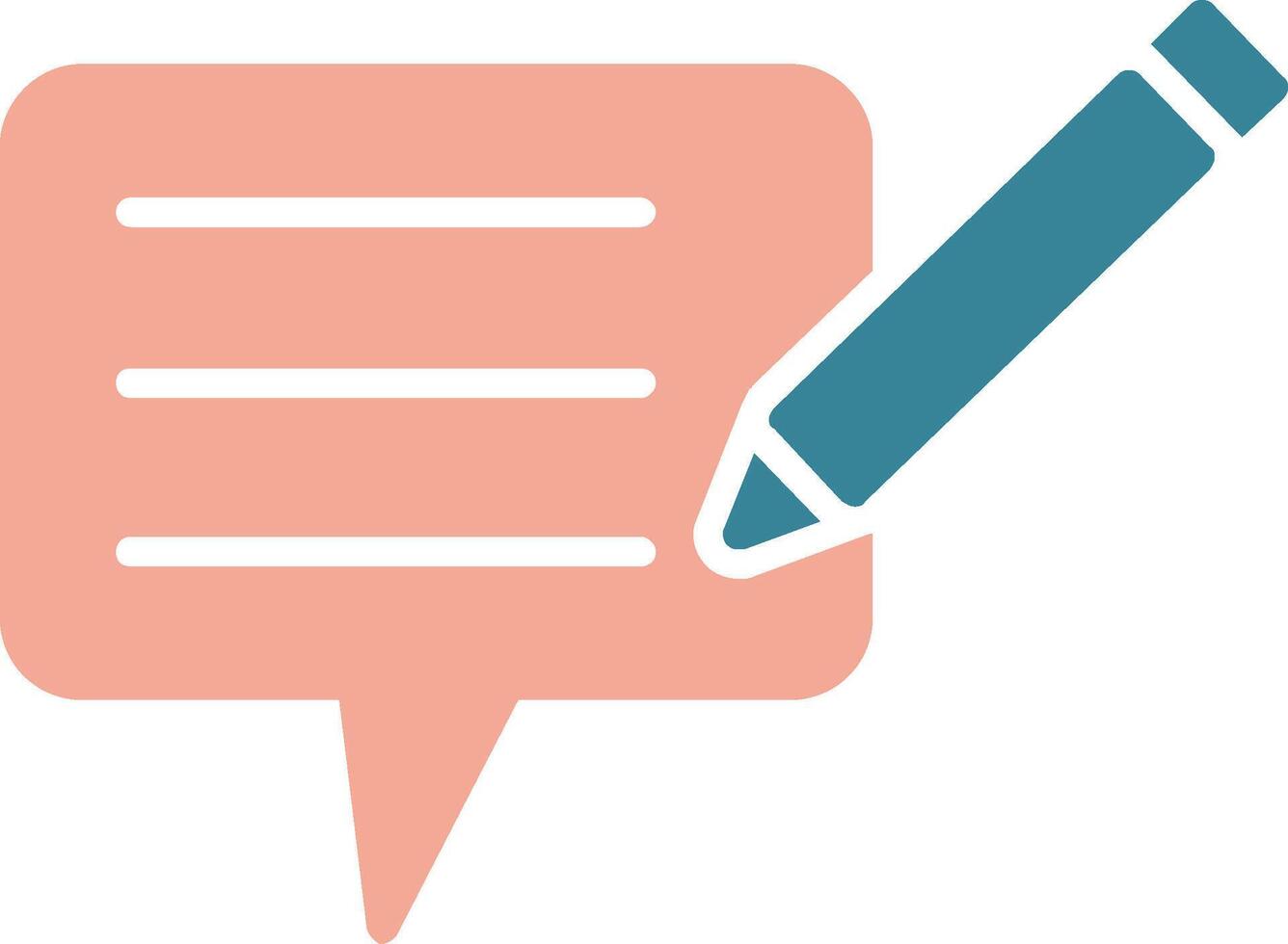Blog Glyph Two Color Icon vector
