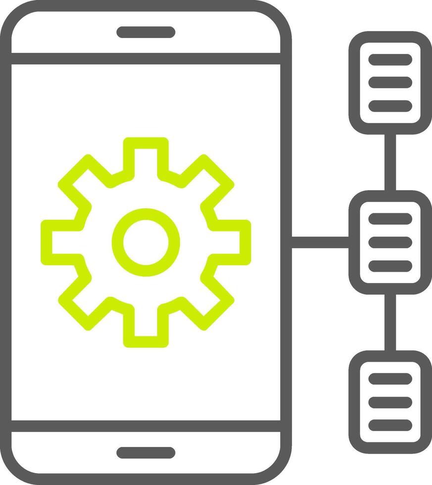 Task Line Two Color Icon vector