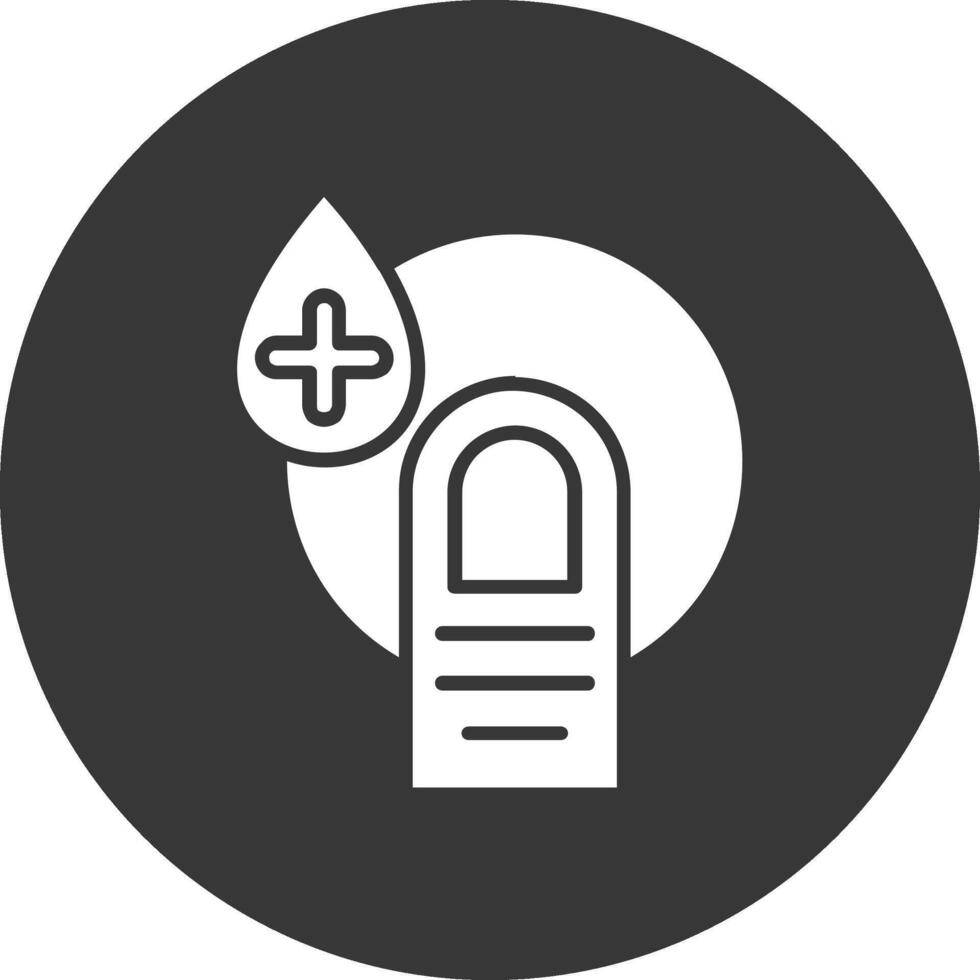 Hygiene Glyph Inverted Icon vector