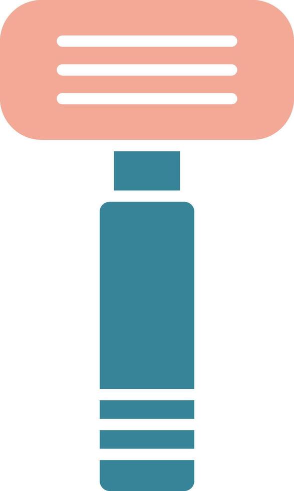 Razor Glyph Two Color Icon vector