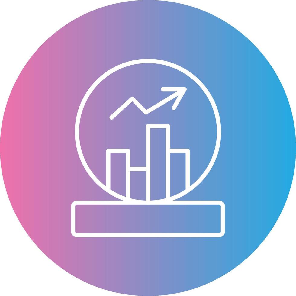 Ball Line Gradient Circle Icon vector