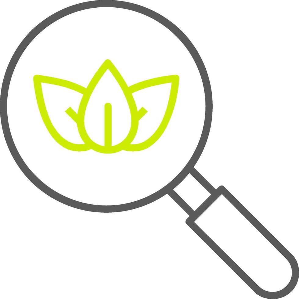 Organic Search Line Two Color Icon vector