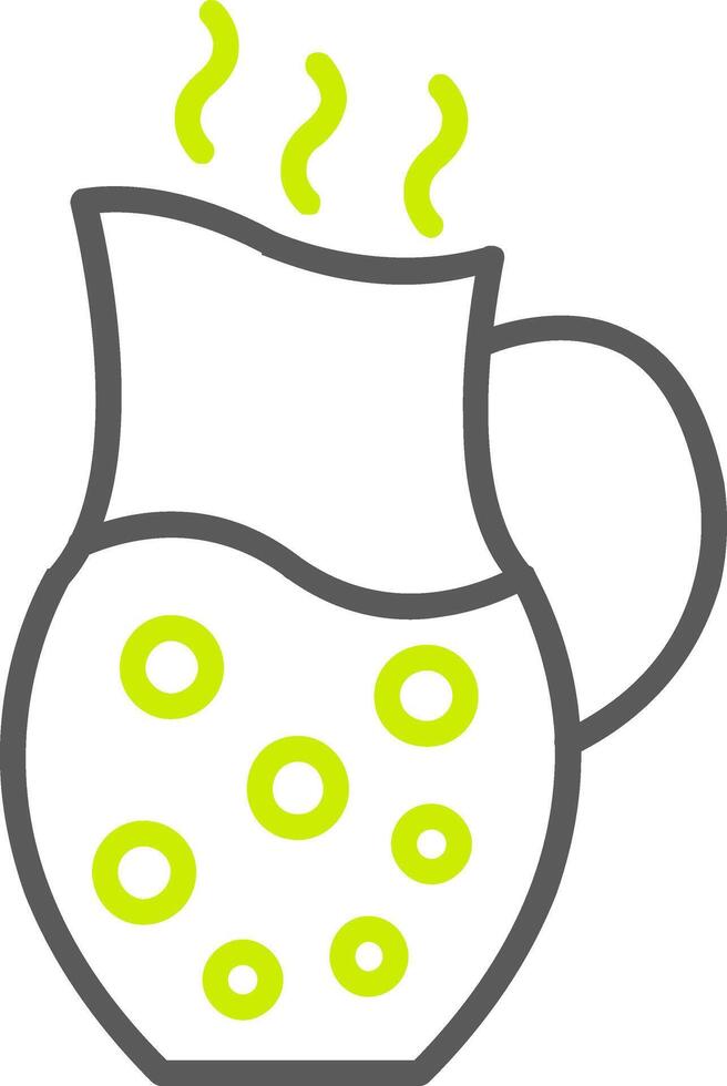 Jug Line Two Color Icon vector