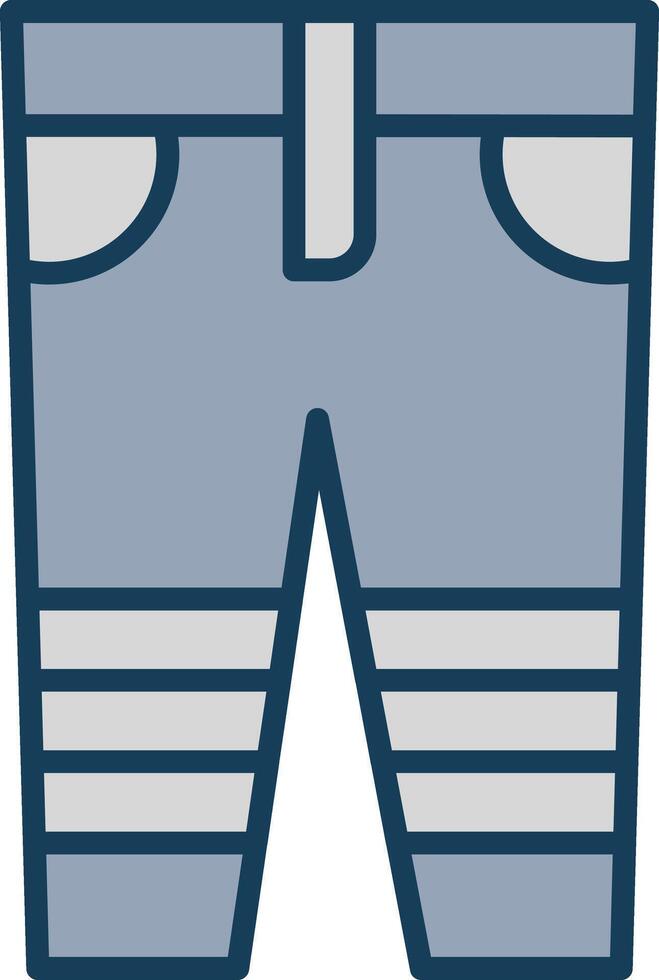 pantalones línea lleno gris icono vector