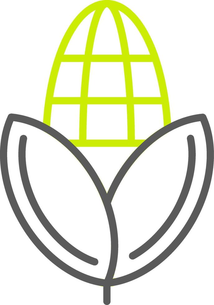 Corn Line Two Color Icon vector