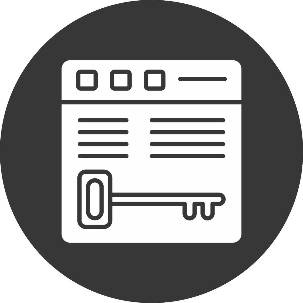 Keywords Glyph Inverted Icon vector