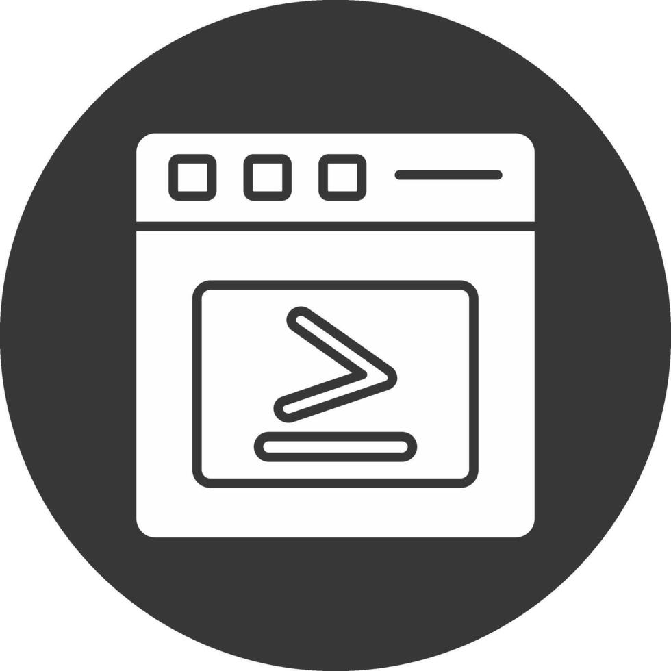 Greater Than Glyph Inverted Icon vector