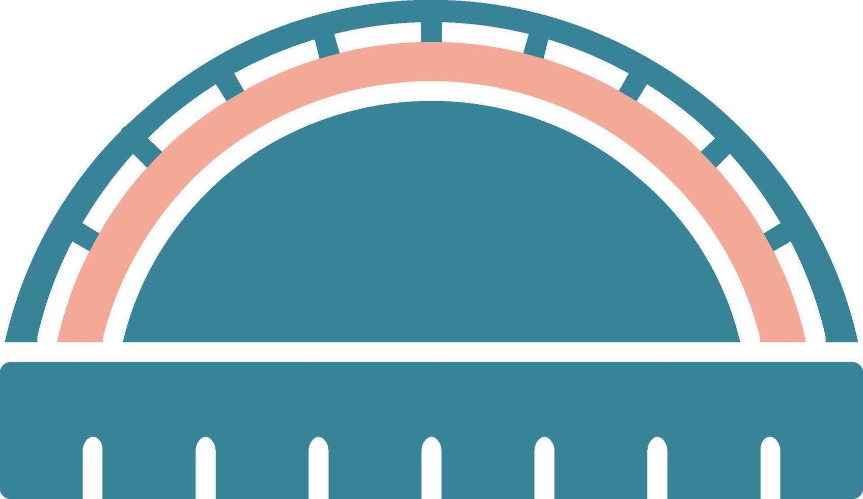 Ruler Glyph Two Color Icon vector