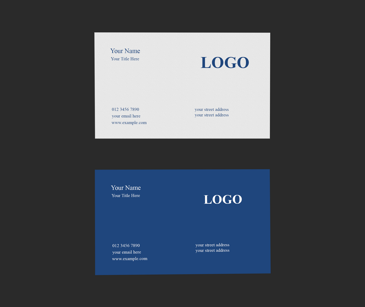 Sleek Executive Visiting Card Templates psd