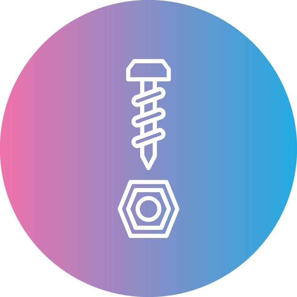 Ironware Line Gradient Circle Icon vector