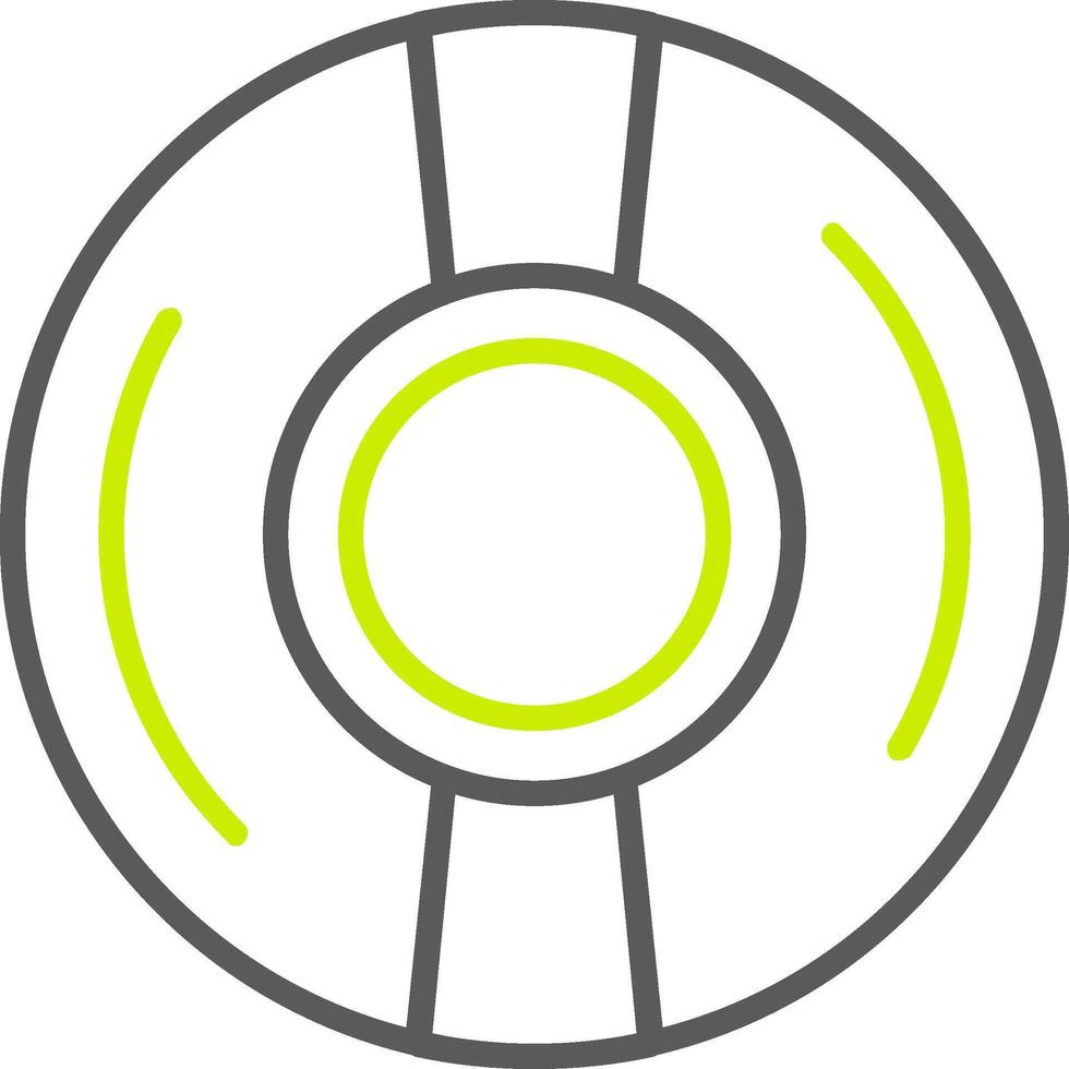 Cd Line Two Color Icon vector